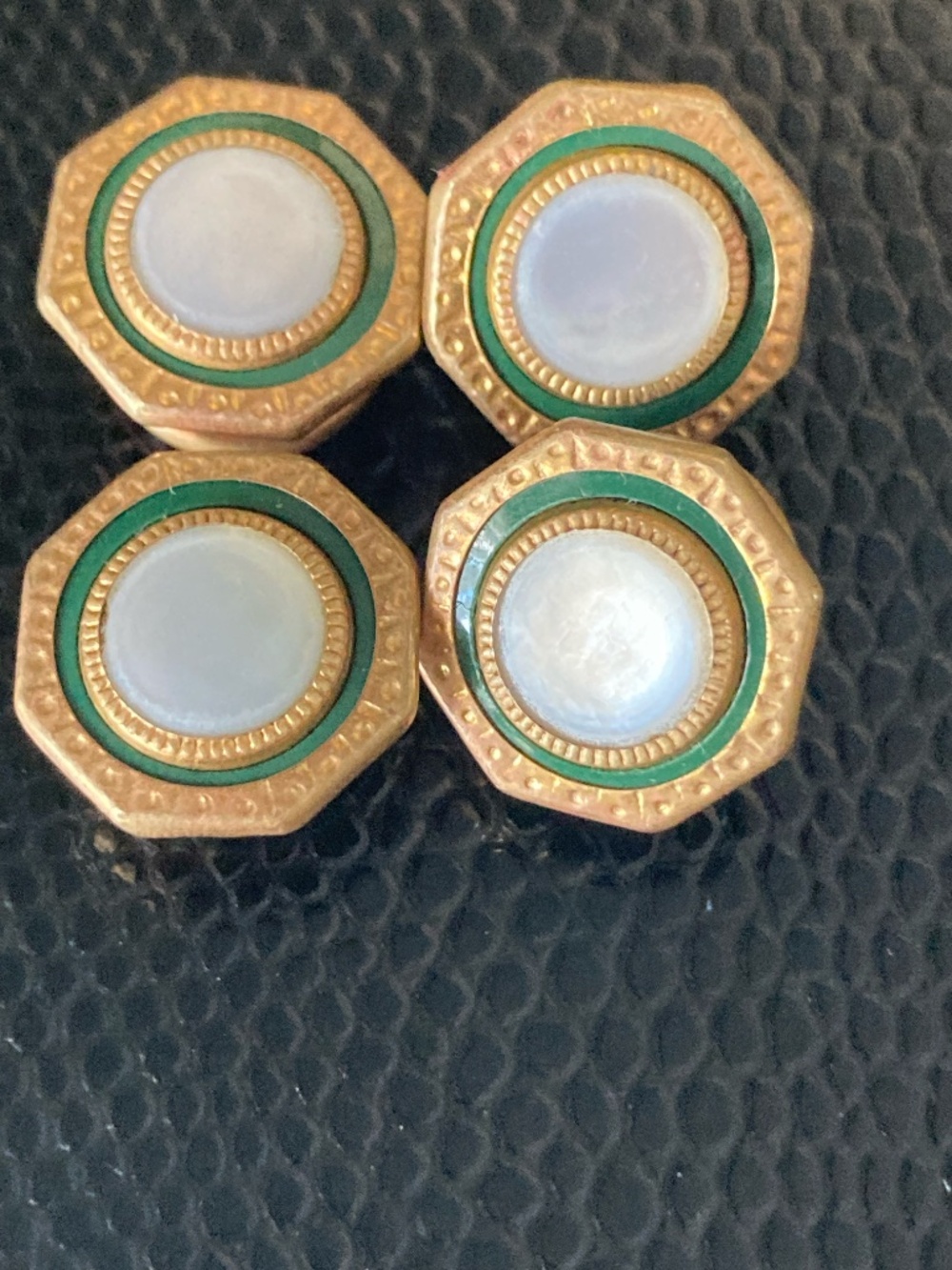 Antique Classic Art Deco Styling  Roaring 20s Kum-a Part Cufflink Baer and Wilde
